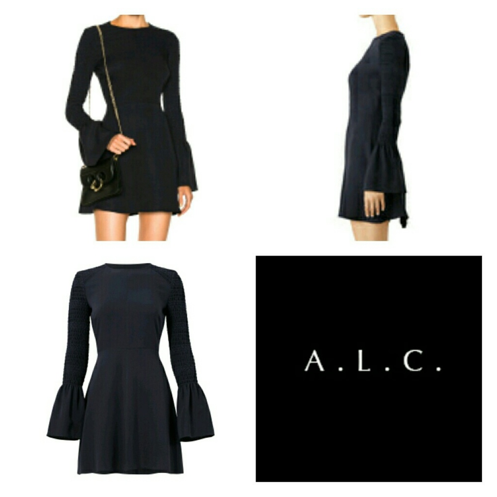 A.L.C. Alexa Ruched Sleeve Mini Dress NWT